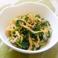 えれぼん's cooksnap of when they made 簡単一品！ほうれん草ともやしのナムル。.