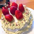食いしん坊ハム子's cooksnap of when they made 抹茶で簡単リース風クリスマスケーキ.