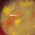 ゆきひろいち's cooksnap of when they made 朝食♪かぼちゃとトマト オクラのお味噌汁.