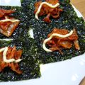 みかん主婦's cooksnap of when they made 韓国海苔のキムチマヨのせ.