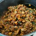 ｸﾏﾘｴ's cooksnap of when they made コロコロ野菜の黒ごまドライカレー.