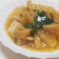 rin_69's cooksnap of when they made 鶏蓮なトロみ大根の煮付け♪.