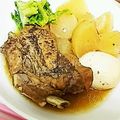 ユーロン's cooksnap of when they made スペアリブと大根のバルサミコ煮込み.