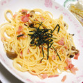 ふうちゃん♩'s cooksnap of when they made めんつゆで☆簡単きのこの和風スパゲティ.
