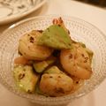 北海道伯爵's cooksnap of when they made えびとアボカドのガーリック炒め.