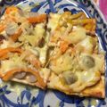 ユチョン1217's cooksnap of when they made 糖質制限！厚揚げmixピザ♪.