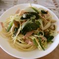 rieglay's cooksnap of when they made ベーコンと茸とほうれん草のペペロンチーノ.