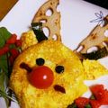 千の星のちっち☆'s cooksnap of when they made クリスマス☆トナカイ★オムライス弁当♫.