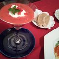 らどりん's cooksnap of when they made 苺のガスパチョ＊シャンティ・サレ添え.
