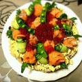 クックYoko's cooksnap of when they made 簡単おもてなし♡海鮮ちらし寿司ケーキ.