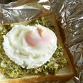 じう630's cooksnap of when they made 醤油マヨが香ばしいね～目玉焼きトースト.