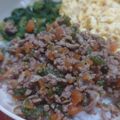 三七子's cooksnap of when they made そぼろが美味い♪こだわりの三色丼★.