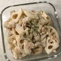 Ruriluru's cooksnap of when they made レンコンの明太バター炒め♡～白だし～.