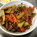 twireb's cooksnap of when they made ごぼうとこんにゃくのそぼろ煮.