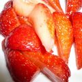 momoco's cooksnap of when they made いちごのマリネ♪.
