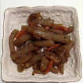 たんこにんぐ's cooksnap of when they made 柚子胡椒香る♪人参＆大根の皮＆蒟蒻の金平.