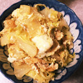 マイ©'s cooksnap of when they made 白菜とシイタケと油揚げの和風卵煮.