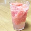 ミニ子ちゃん's cooksnap of when they made スイカのラムソーダ♪.
