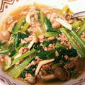 ☆みぱるん's cooksnap of when they made 小松菜としめじのひき肉炒め.