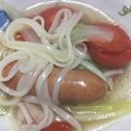 ルナＰボール's cooksnap of when they made 中華風牛乳スープでほっこりあったかうどん.