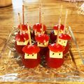 non_h☆'s cooksnap of when they made クリスマス＊.°ミニトマトでミニサンタ.