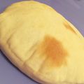 まーちゃ＊'s cooksnap of when they made 手ごね＆トースターで簡単ピタパン☆.