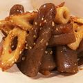 桃色牛丼's cooksnap of when they made ねじりピリ辛こんにゃく.