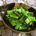 ☆Rokko☆'s cooksnap of when they made ◇簡単◇ごま風味の小松菜おひたし.