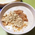 ☆あいちゃん's cooksnap of when they made おなかに優しい♪きな粉りんごヨーグルト.