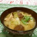 赤い電話's cooksnap of when they made 癒しの味♪干し椎茸のお味噌汁.