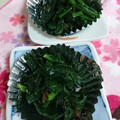 イチゴ、イチゴ。's cooksnap of when they made ほうれんそうのおぼろ昆布和え☆宇保セ.