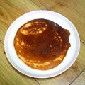 ももちゃんパンダ's cooksnap of when they made タマゴなしHMで1枚だけパンケーキ.