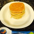 ゆみしましま's cooksnap of when they made 砂糖不使用でも甘い米粉のパンケーキ.