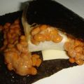 mikiha5's cooksnap of when they made 絶品♪納豆モチーズ海苔巻.