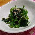 しょみ一's cooksnap of when they made ピーマンとわかめのナムル.