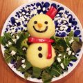 ぼーまー's cooksnap of when they made 雪だるまサラダ♪.