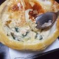 ちびなる子ちゃん's cooksnap of when they made クリスマスにも鮭とほうれん草のポットパイ.