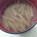 もりのりころ's cooksnap of when they made レンジで！迅速じんわり中華大根スープ.