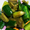 Jyohana's cooksnap of when they made きゅうりとなすの塩炒め.