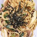 boorand's cooksnap of when they made きのこと卵のパスタ.