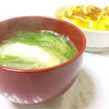 coconut☺︎'s cooksnap of when they made レタスとみず菜の餃子スープ♪.