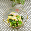 puniＫ's cooksnap of when they made 小松菜とハムと薄焼き卵のサラダ.