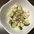 びっきケロヨン's cooksnap of when they made 豆腐◆ザーサイ◆きゅうり和え物.