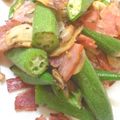 sonop's cooksnap of when they made ＊オクラとベーコンのクレソル炒め＊.