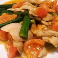 よしやす♪'s cooksnap of when they made 柚子胡椒入り！豚バラとオクラのポン酢炒め.