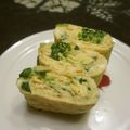 ジョングレ's cooksnap of when they made 緑色が鮮やか★三つ葉の卵焼き.