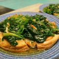 モルスア's cooksnap of when they made 車麩のほうれん草あんかけ.