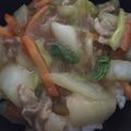 H♡S's cooksnap of when they made 手抜きだけど激ウマ★豚バラと白菜丼.