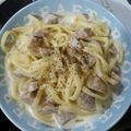 楓斗ママ☆'s cooksnap of when they made 焼そば麺代用☆時短クリームスパゲッティ.