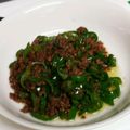 孔雀の日's cooksnap of when they made ひき肉とピーマンのオイスターソース炒め.